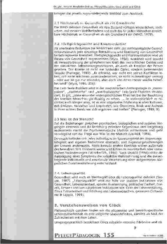 Vorschauseite 2: Pflegephilosophie: Gesundheit und Glück