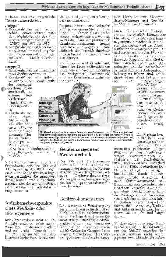 Vorschauseite 2: Welchen Beitrag kann ein Ingenieur für Medizinische Technik leisten?