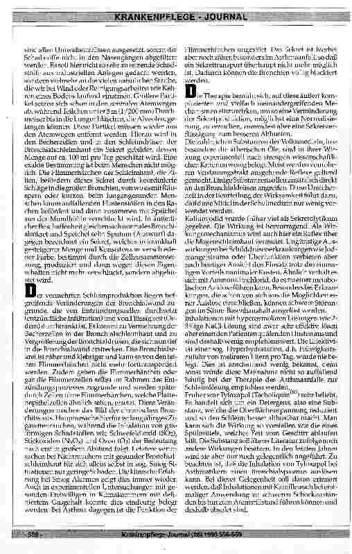 Vorschauseite 2: Welche Bedeutung kommt den Sekretolytika und Mukolytika zu?