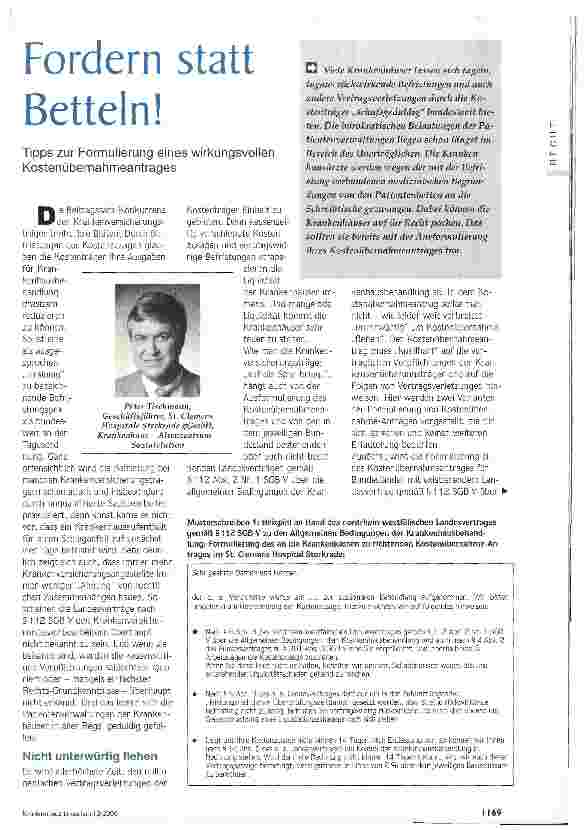 Vorschauseite 1: Fodern statt Betteln!