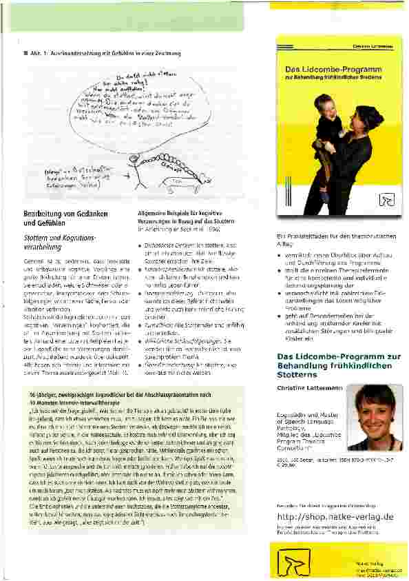 Vorschauseite 2: Angst und Scham in der Stottertherapie