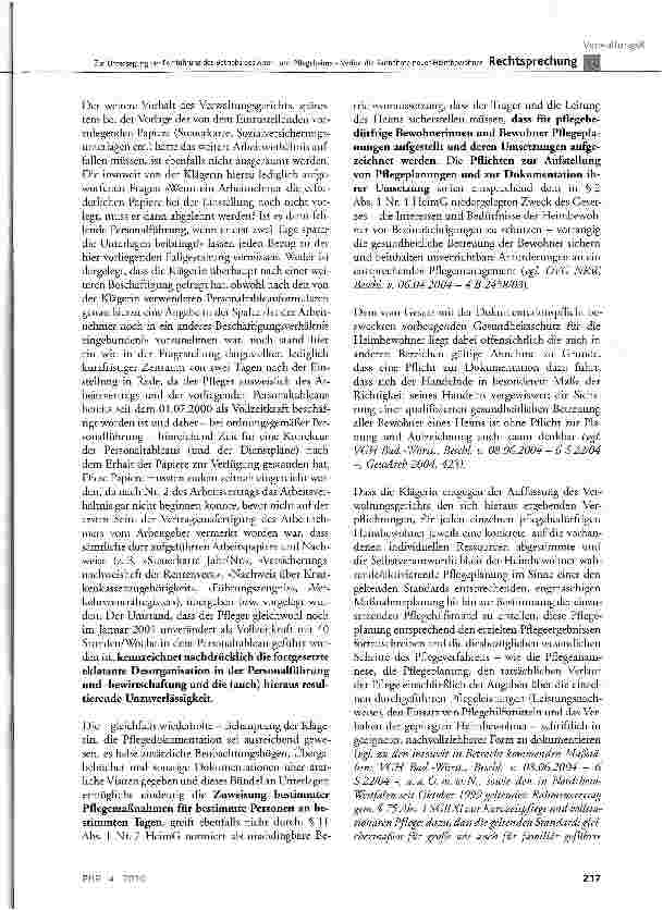 Vorschauseite 4: Zur Untersagung der Fortführung des Betriebs des Alten und Pflegeheims - Verbot der Aufnahme neuer Heimbewohner