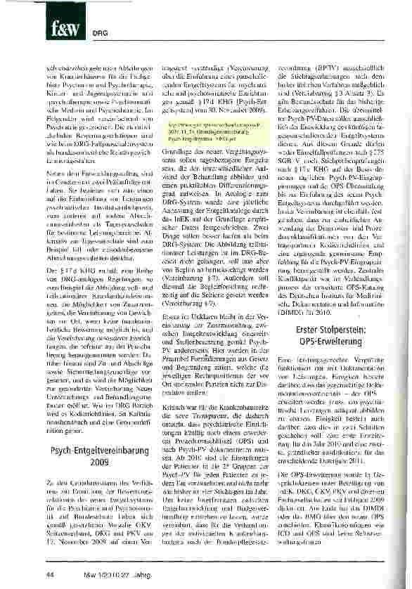Vorschauseite 2: Neue Psych-Entgelte am Start