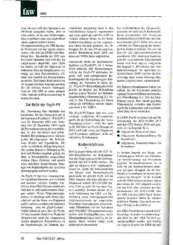 Vorschauseite 4: Neue Psych-Entgelte am Start