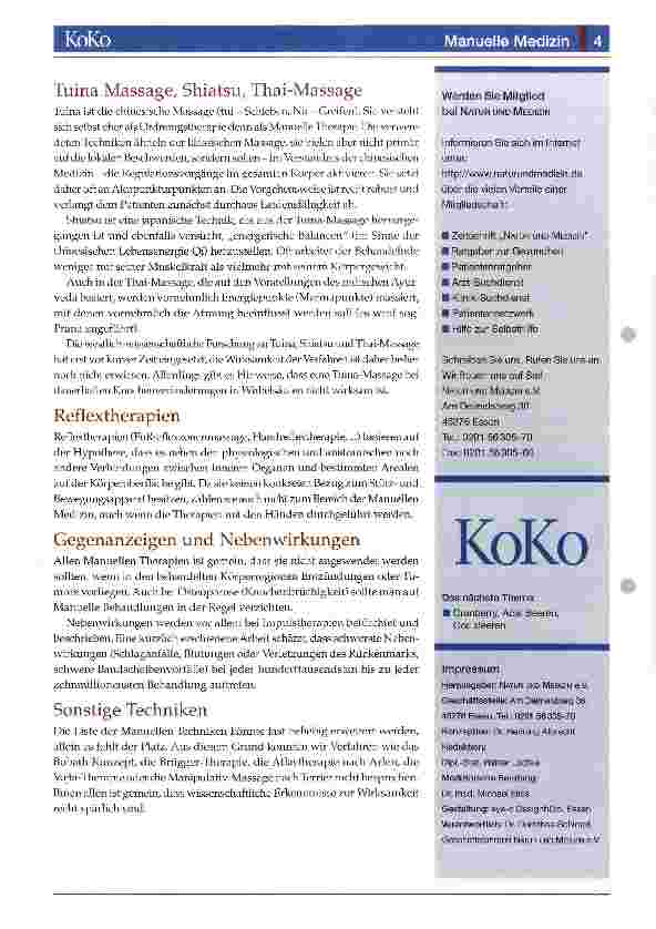 Vorschauseite 4: Manuelle Medizin