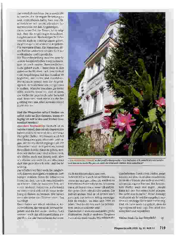 Vorschauseite 4: Palliative Care - Bedürfnisse der Patienten und der Pflegekräfte:„Die Sterbenden spüren ganz genau, ob wir authentisch sind