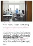 Vorschauseite 1: Lehren aus Corona: Neue Normalität im Klinikalltag
