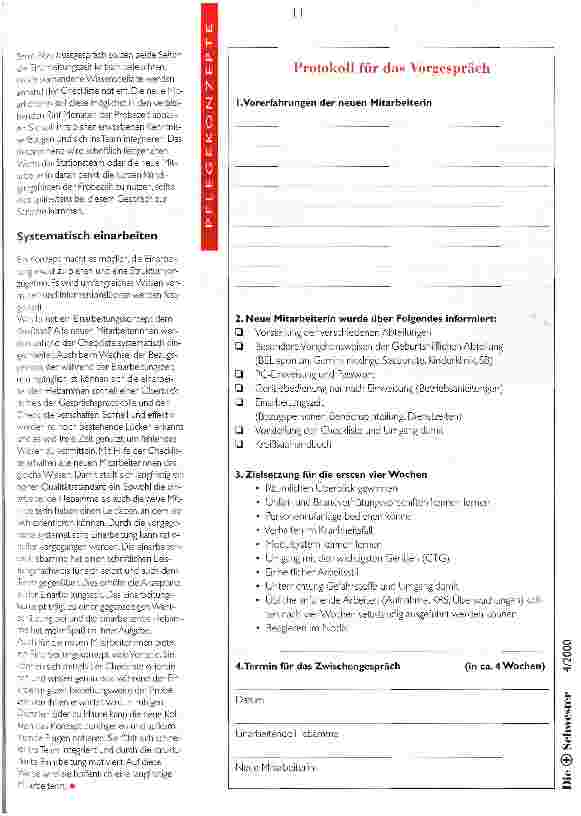 Vorschauseite 2: Neue Kolleginnen - was tun?