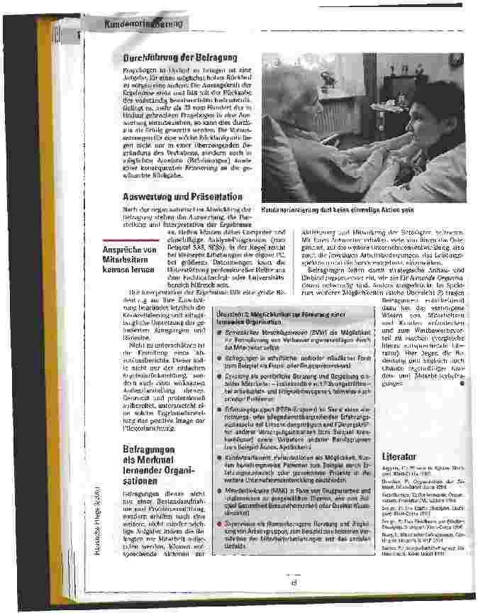 Vorschauseite 4: Wissen, was läuft. .. Die Befragung als Ausgangspunkt zeitgemäßer Kundenorientierung