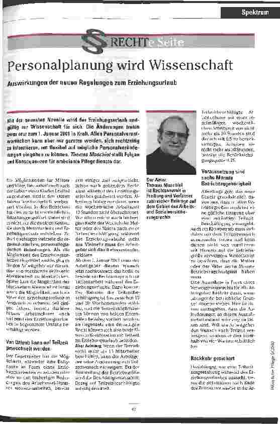 Vorschauseite 1: Personalplanung wird Wissenschaft