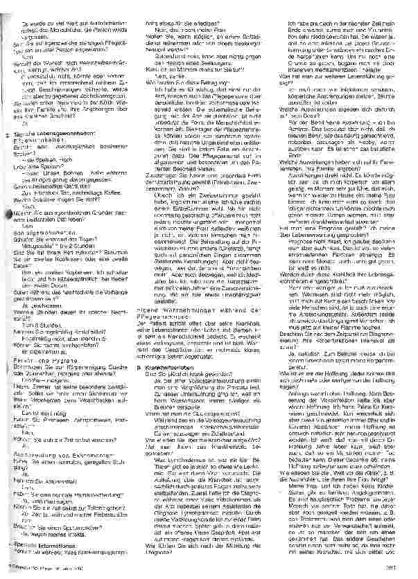 Vorschauseite 2: Pflegebericht