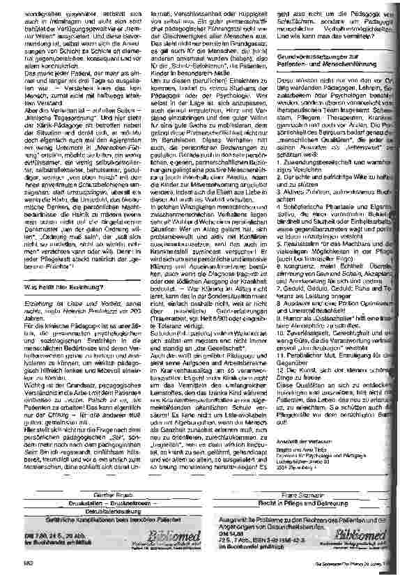 Vorschauseite 2: Klinische Pädagogik 1. Folge: Patientenführung ist Menschenführung