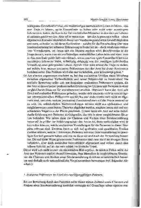 Vorschauseite 6: Sondenernährung Die Bedeutung evaluativer Vorstellungen eines guten Lebens für die Entscheidungsfindung
