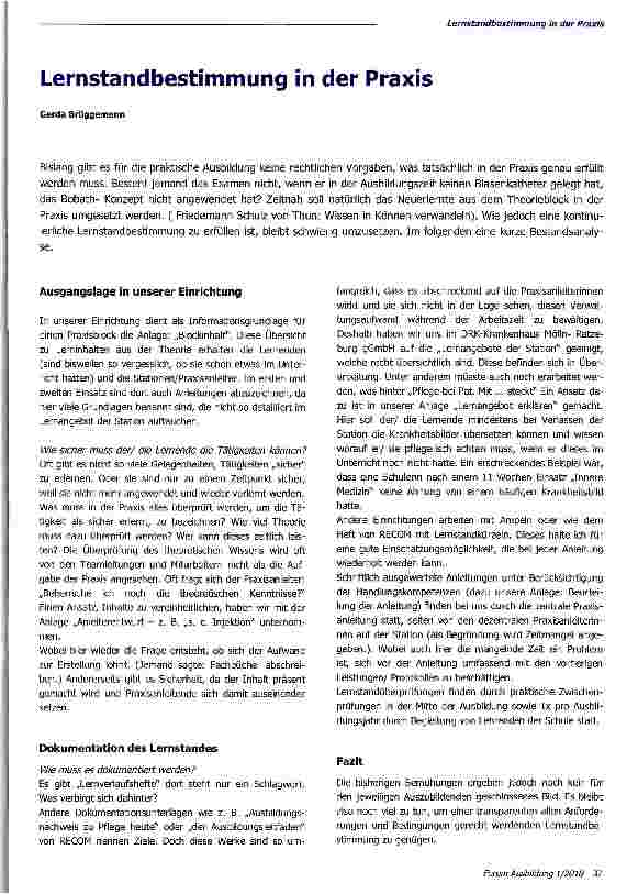 Vorschauseite 1: Lernstandbestimmung in der Praxis