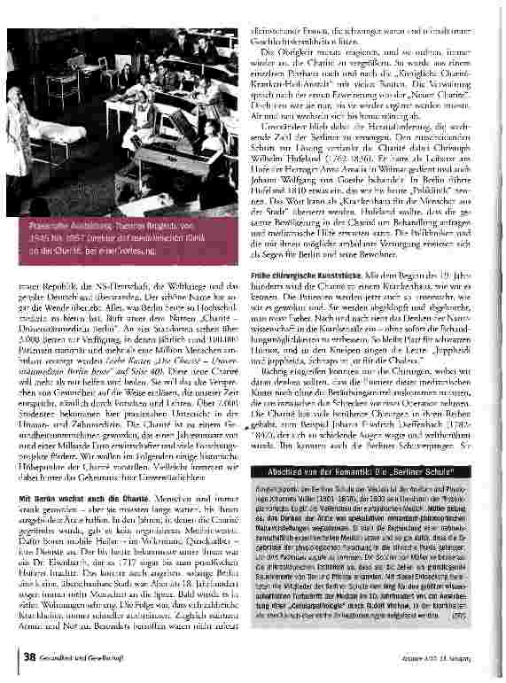 Vorschauseite 3: Eine Klinik schreibt Medizin Geschichte