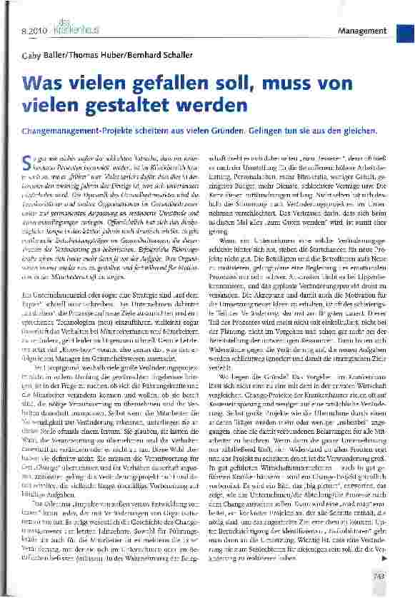Vorschauseite 1: Was vielen gefallen soll, muss von vielen gestaltet werden