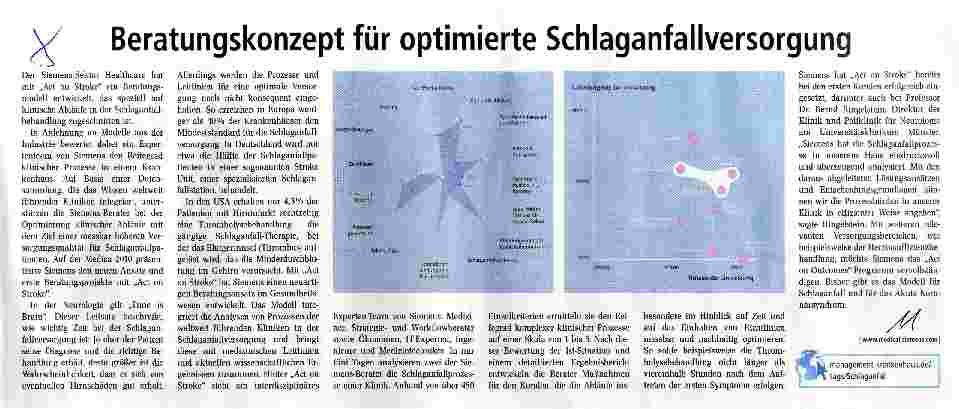 Vorschauseite 1: Beratungskonzept für optimierte Schlaganfallversorgung
