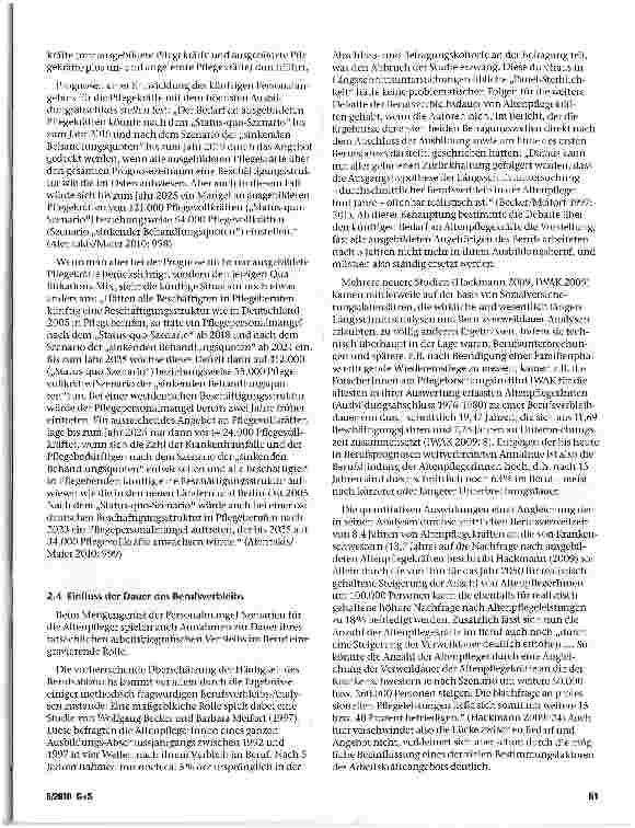 Vorschauseite 5: Prognosen zum künftigen Personalbedarf und -angebot im Gesundheitswesen