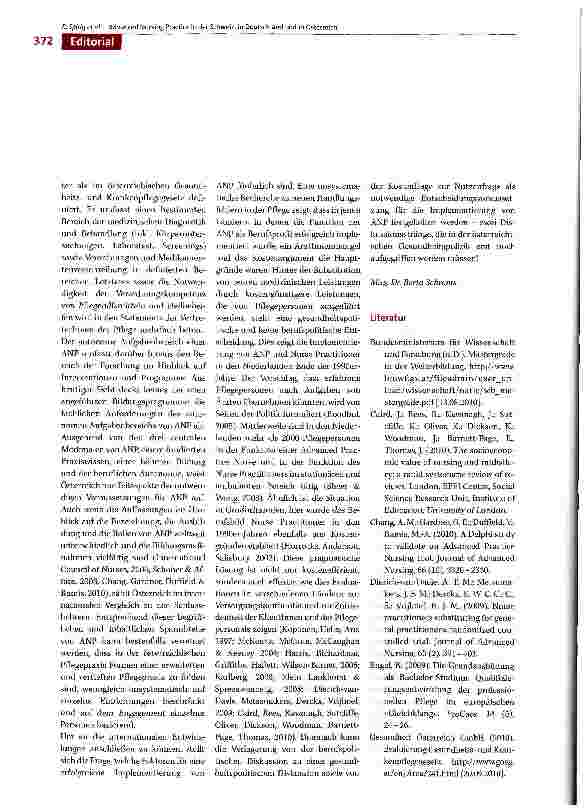 Vorschauseite 3: Parallelaktionen, ein Merkmal der Gestaltung von neuen Handlungsfeldern in der österreichischen Pflege