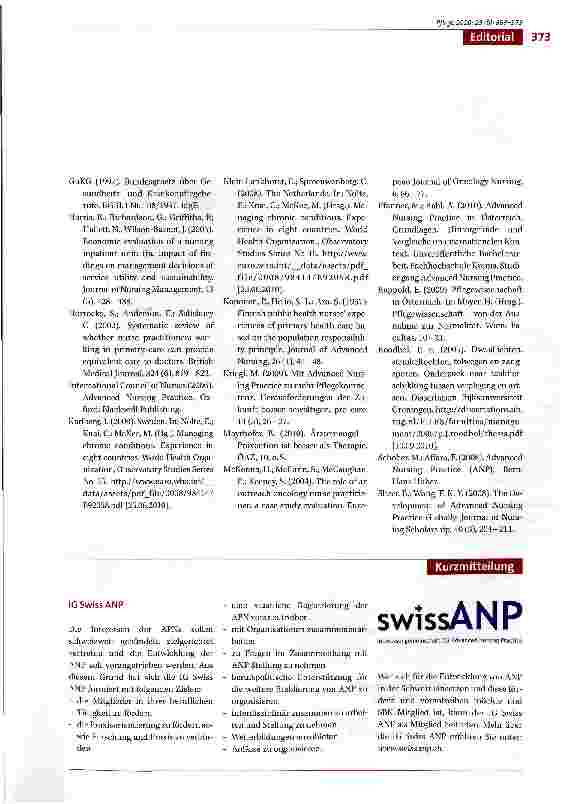 Vorschauseite 4: Parallelaktionen, ein Merkmal der Gestaltung von neuen Handlungsfeldern in der österreichischen Pflege