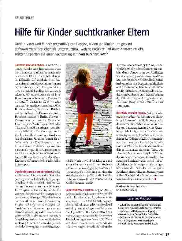 Vorschauseite 1: Hilfe für Kinder suchtkranker Eltern