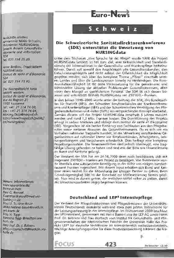 Vorschauseite 1: Deutschland und LEP Intensivpflege