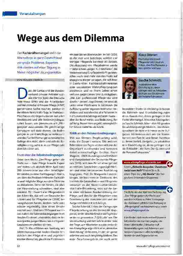 Vorschauseite 1: Wege aus dem Dilemma