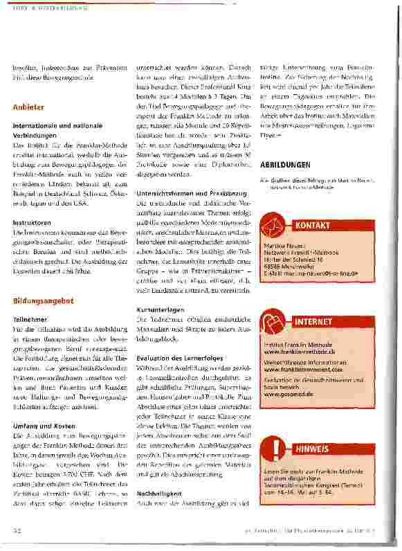 Vorschauseite 3: Die Franklin-Methode®