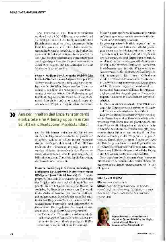 Vorschauseite 3: Expertenstandards effektiv und nachhaltig umsetzen