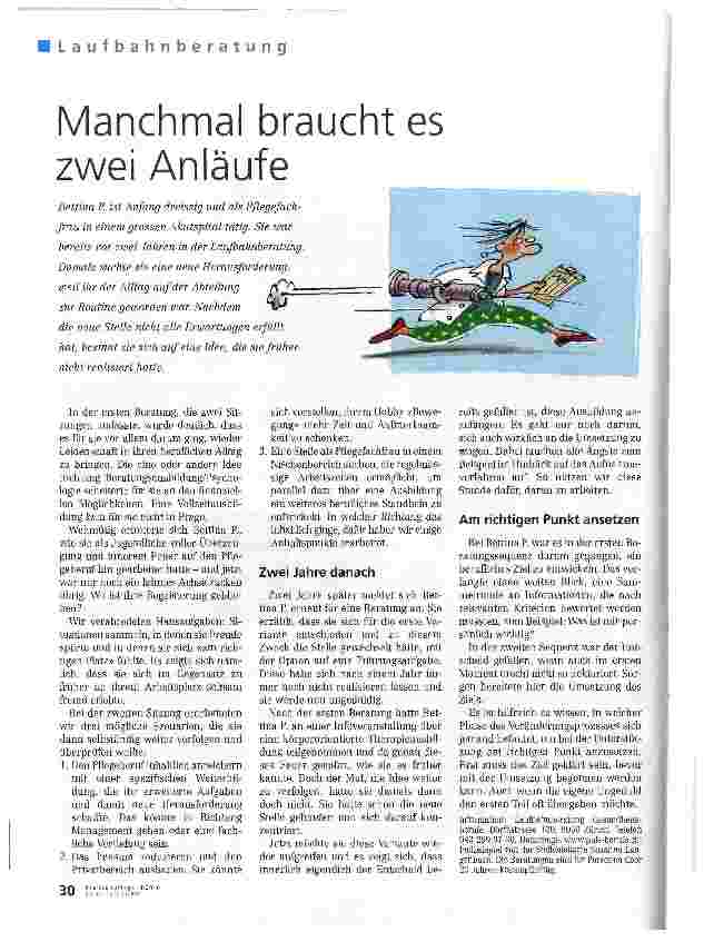 Vorschauseite 1: Manchmal braucht es zwei Anläufe