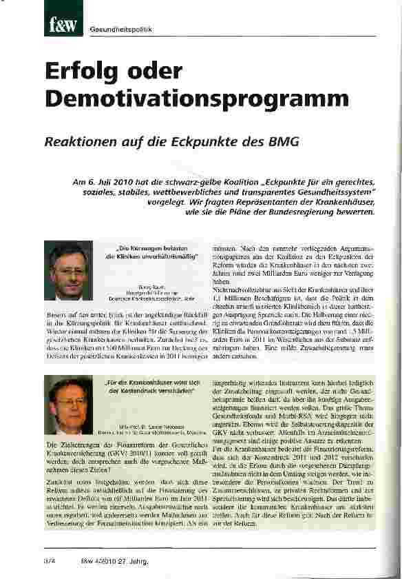 Vorschauseite 1: Erfolg oder Demotivationsprogramm