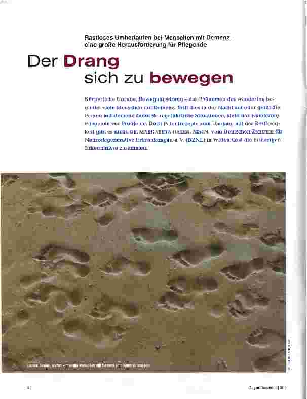 Vorschauseite 1: Der Drang sich zu bewegen