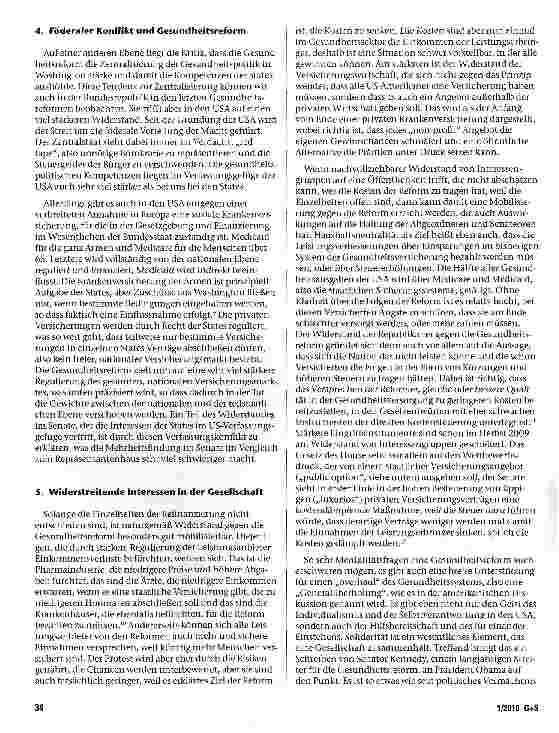 Vorschauseite 4: Gesundheitsreform in den USA auf der Zielgeraden:Vom Privileg zum Rechtsanspruch