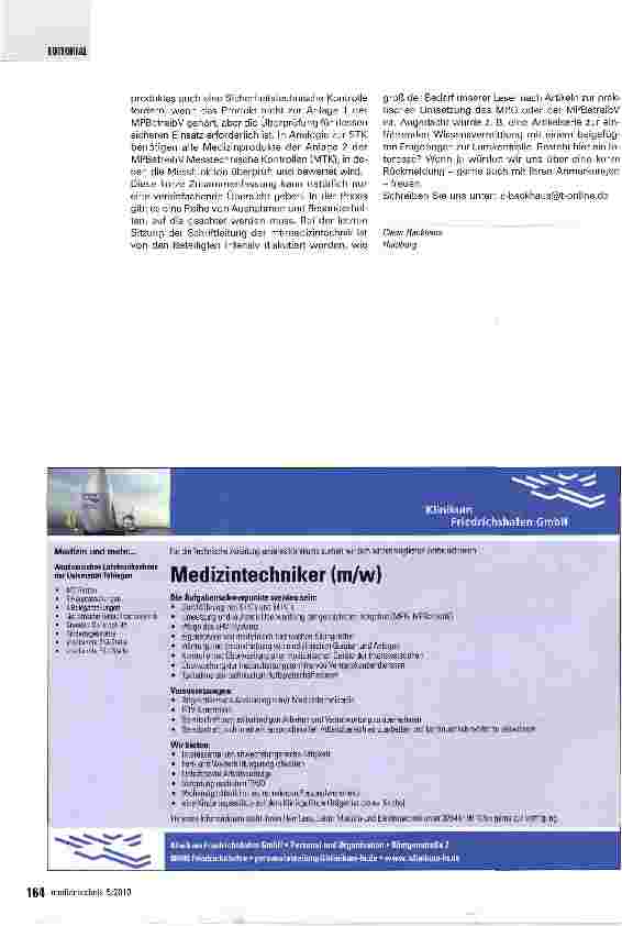 Vorschauseite 2: Sicheres Anwenden und Betreiben von Medizinprodukten ...