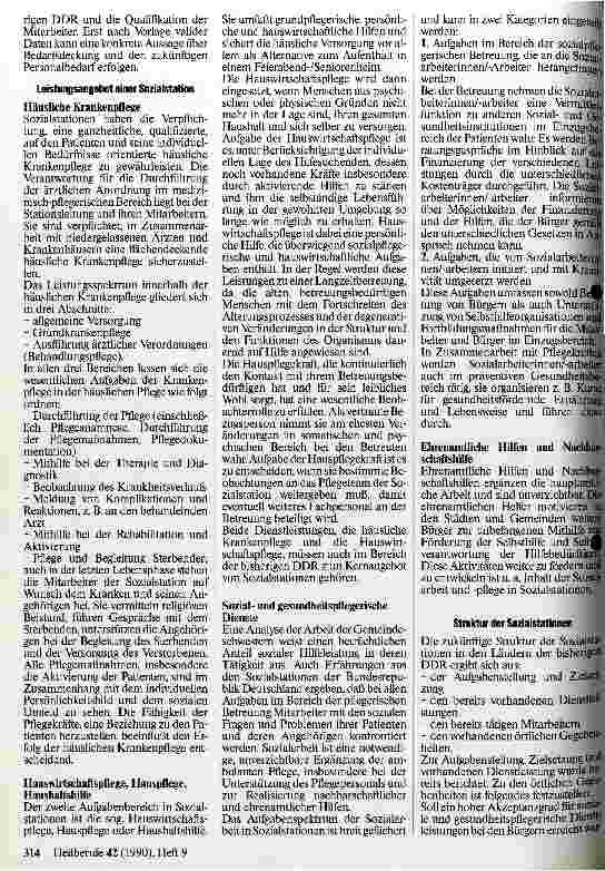 Vorschauseite 2: Sozialstationen im Bereich der DDR - Positionspapier