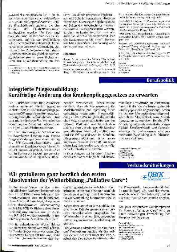 Vorschauseite 2: Die Fortbzw. Weiterbildung der Arbeitnehmer kann auch eine qualitätssichernde Maßnahme des Arbeitgebers sein
