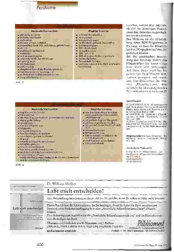 Vorschauseite 3: Pflegediagnosen-Katalog in der Psychiatrie Pflegeplanung