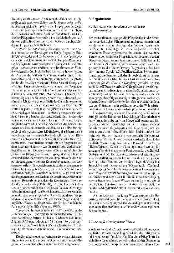 Vorschauseite 4: Intuition als implizites Wissen Bereicherung oder Gefahr für die Krankenpflege?