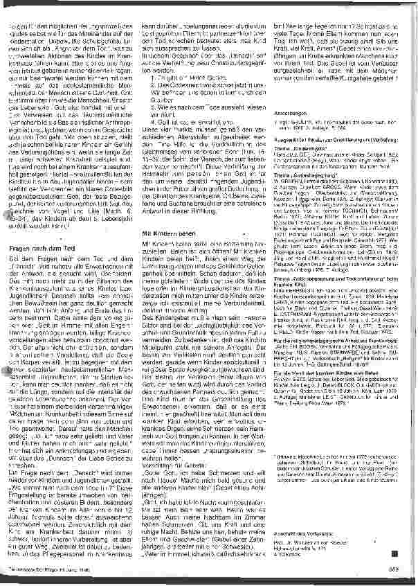 Vorschauseite 3: Das kranke Kind im Krankenhaus Erfahrungen mit Gott - Partnerschaft im(Kinder-)Krankenhaus