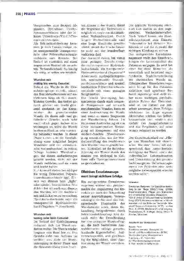 Vorschauseite 5: Nässende Wunden richtig versorgen