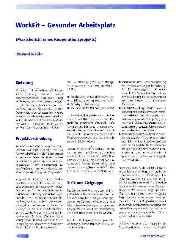 Vorschauseite 1: WorkFit - Gesunder Arbeitsplatz