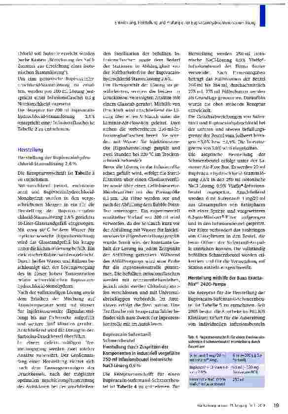 Vorschauseite 4: Bupivacainhydrochlorid-Stammlösung 2,6 % zur Anwendung in der Schmerztherapie