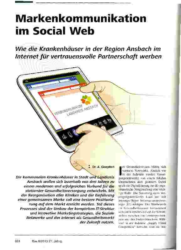 Vorschauseite 1: Markenkommunikation im Social Web