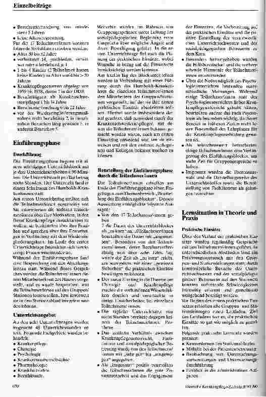 Vorschauseite 2: Wiedereingliederungskurs für Krankenschwestern