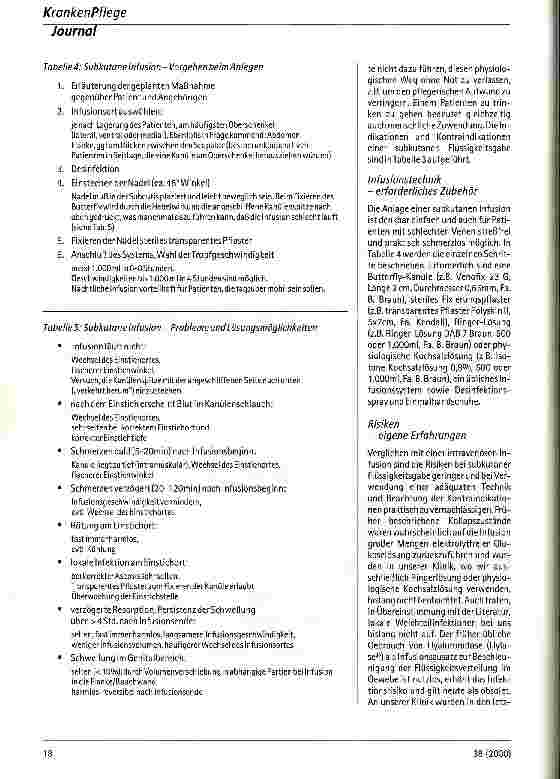 Vorschauseite 3: Subkutane Infusion zur Flüssigkeitszufuhr in der Geriatrie