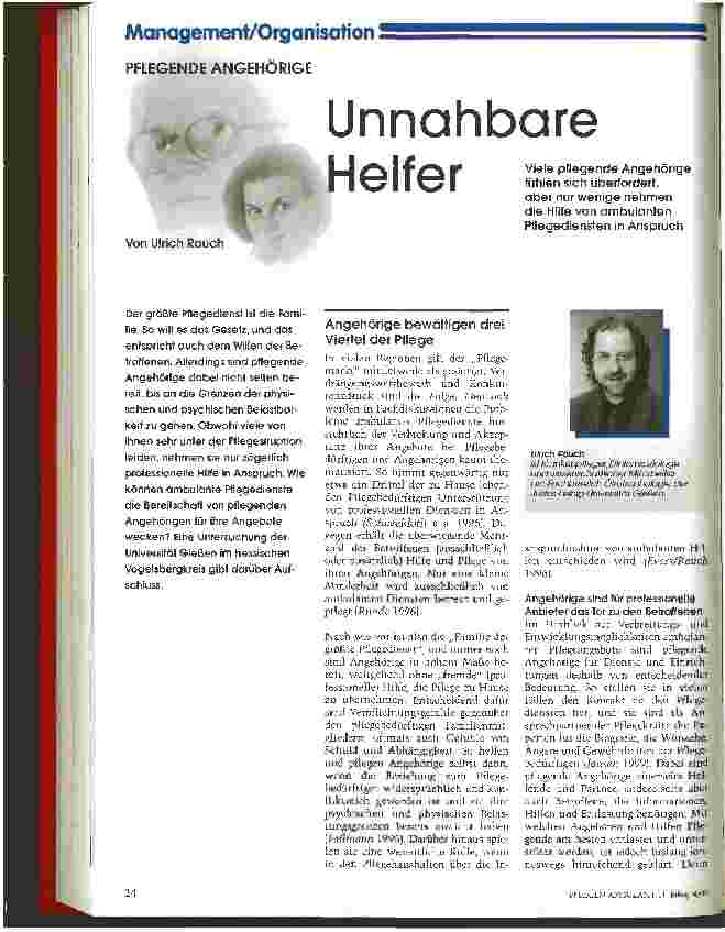 Vorschauseite 1: Unnahbare Helfer