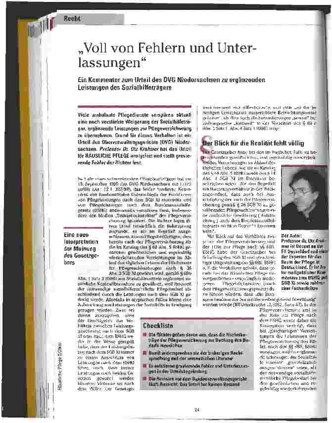 Vorschauseite 1: Voll von Fehlern und Unterlassungen