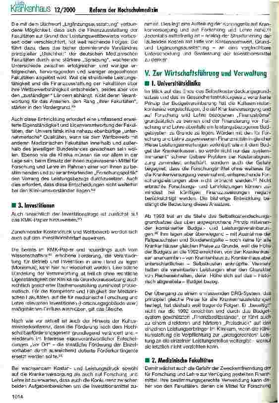 Vorschauseite 3: 5 Jahre KMK-Papier - einige Bemerkungen zum Stand und zu den Perspektiven der Reform der Hochschulmedizin
