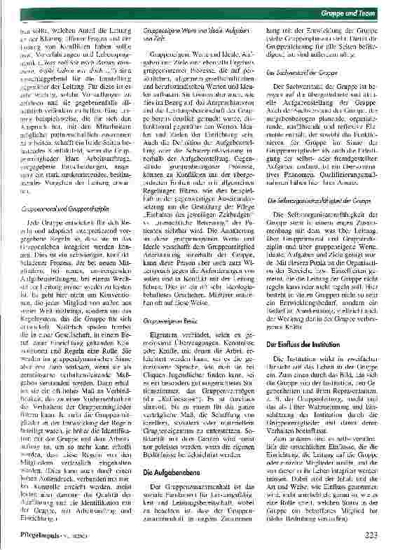 Vorschauseite 4: Gruppe und Team