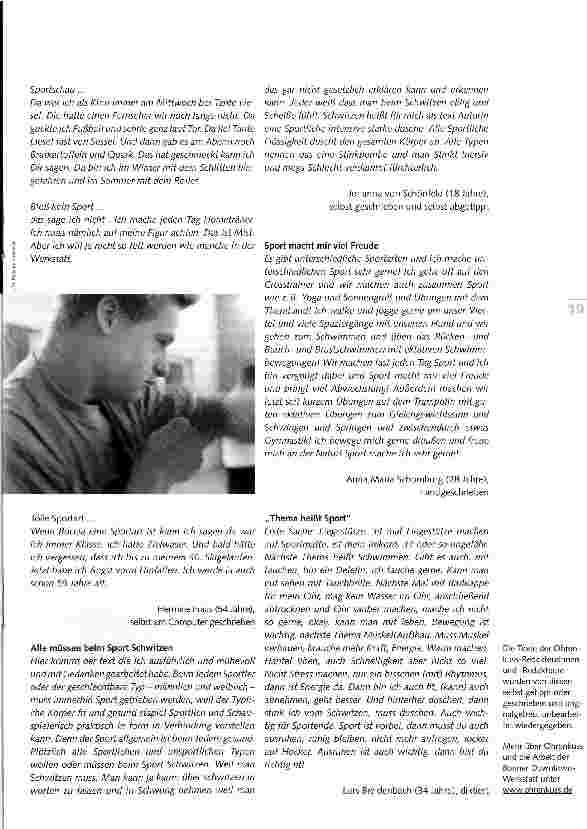 Vorschauseite 2: Alle müssen beim Sport schwitzen. ..
